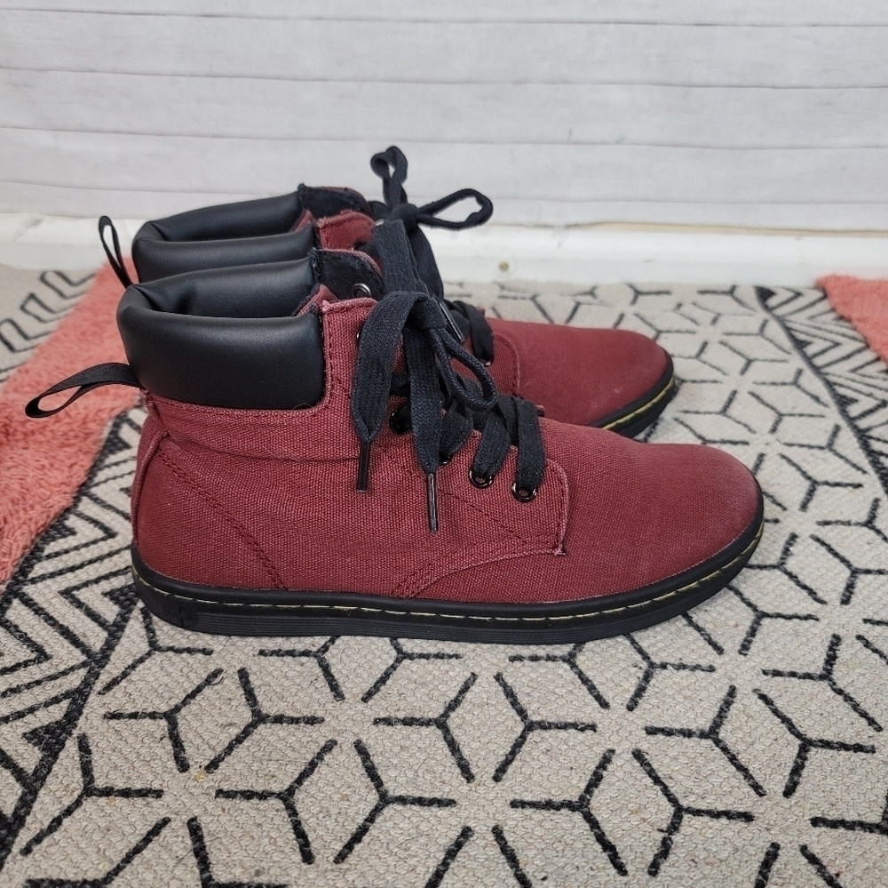 Dr. Martens Burgundy Combat Boots